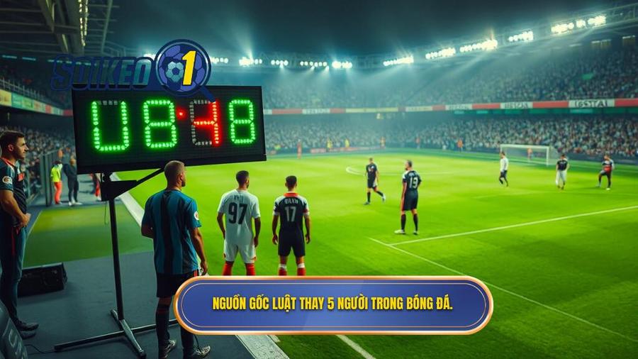 1. Nguồn gốc luật thay 5 người trong bóng đá.